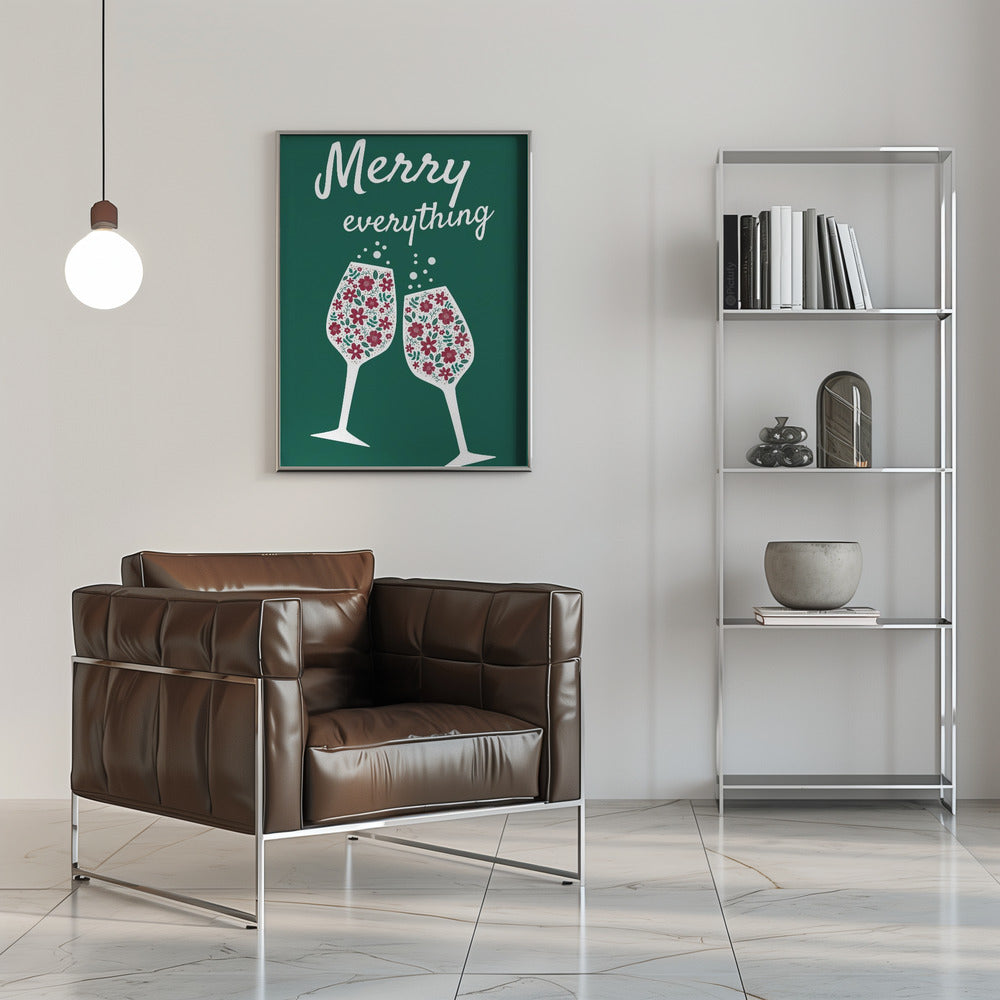 Wall art Merry Everything Canvas Print