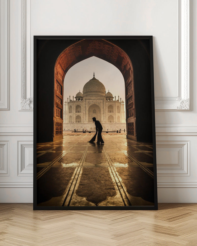 Wall art Taj Mahal cleaner