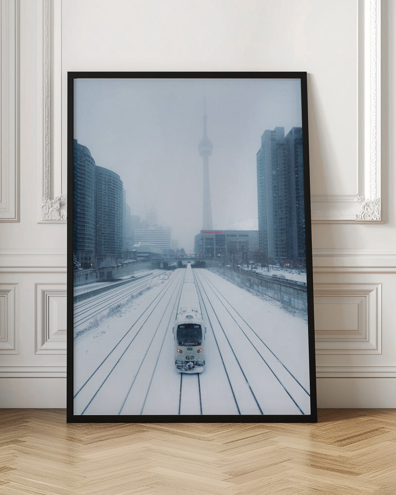 Wall art Train and Storm Canvas Print