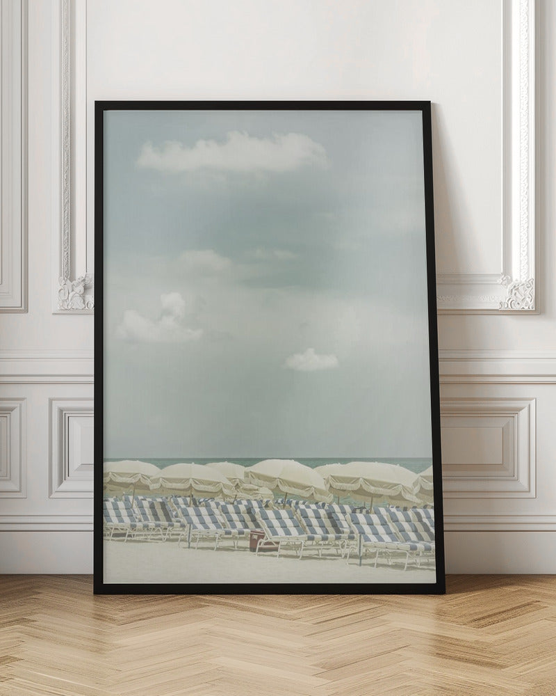 Wall art Vintage beach scene