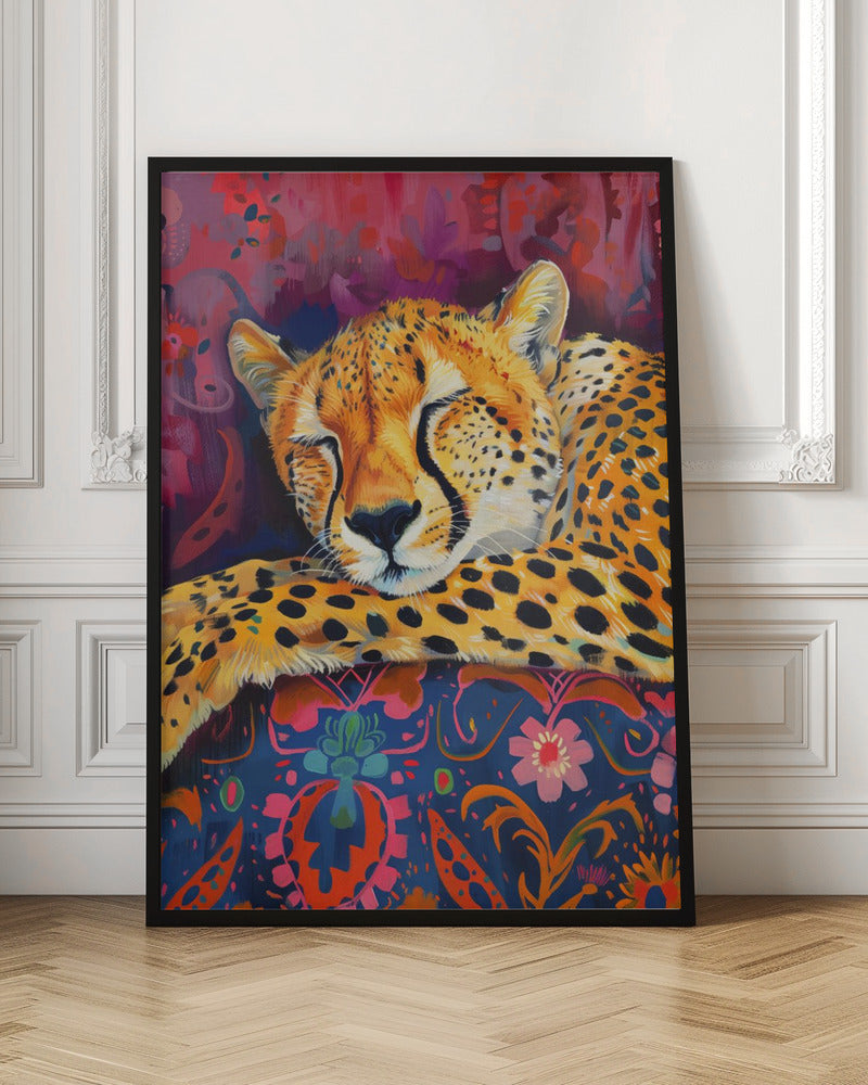 Wall art Resting Cheetah
