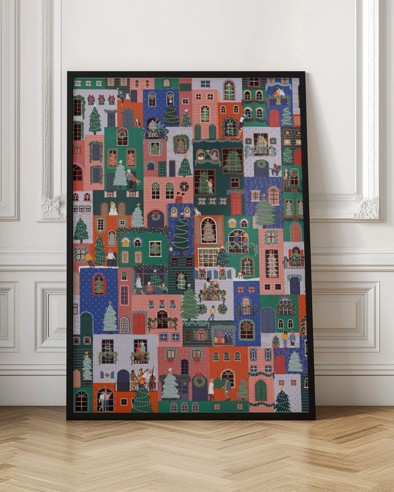 Wall art Holiday Houses Canvas Print