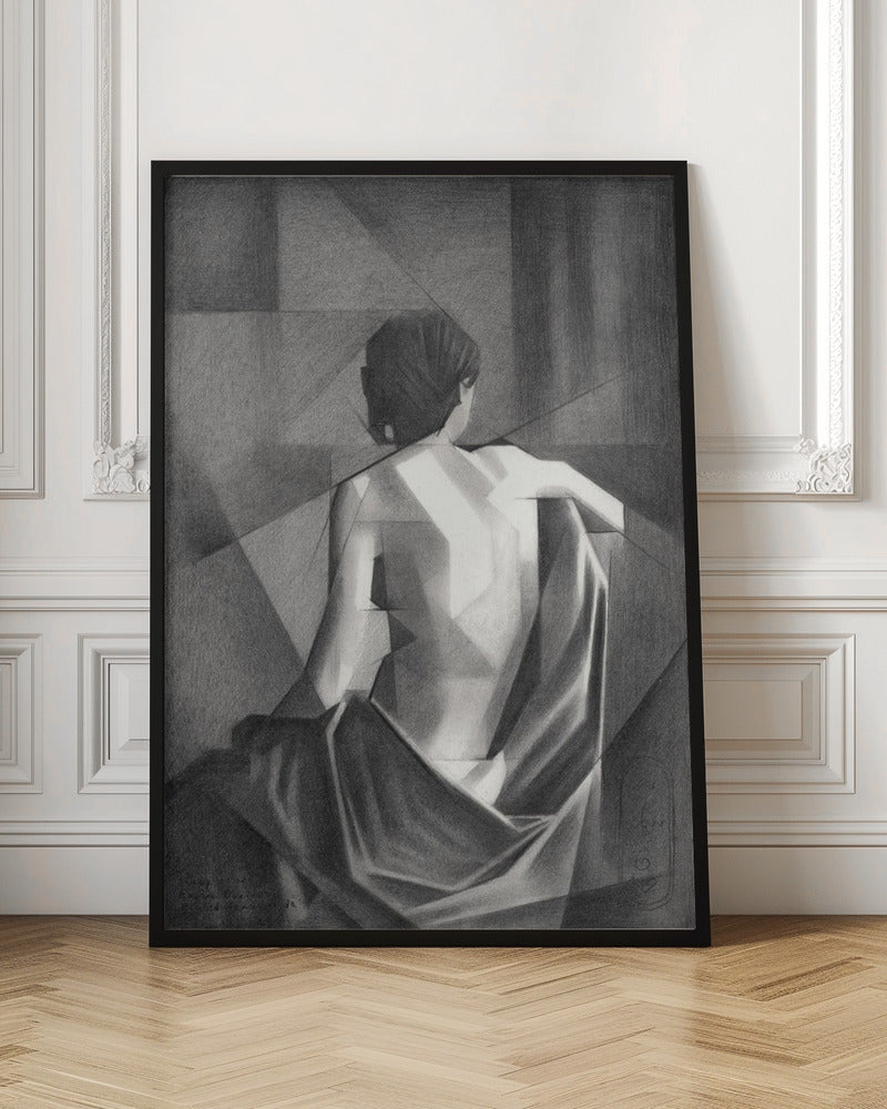 Wall art Study After Eugène Durieu &  #039;s Seated Female Nude - 20-08-21