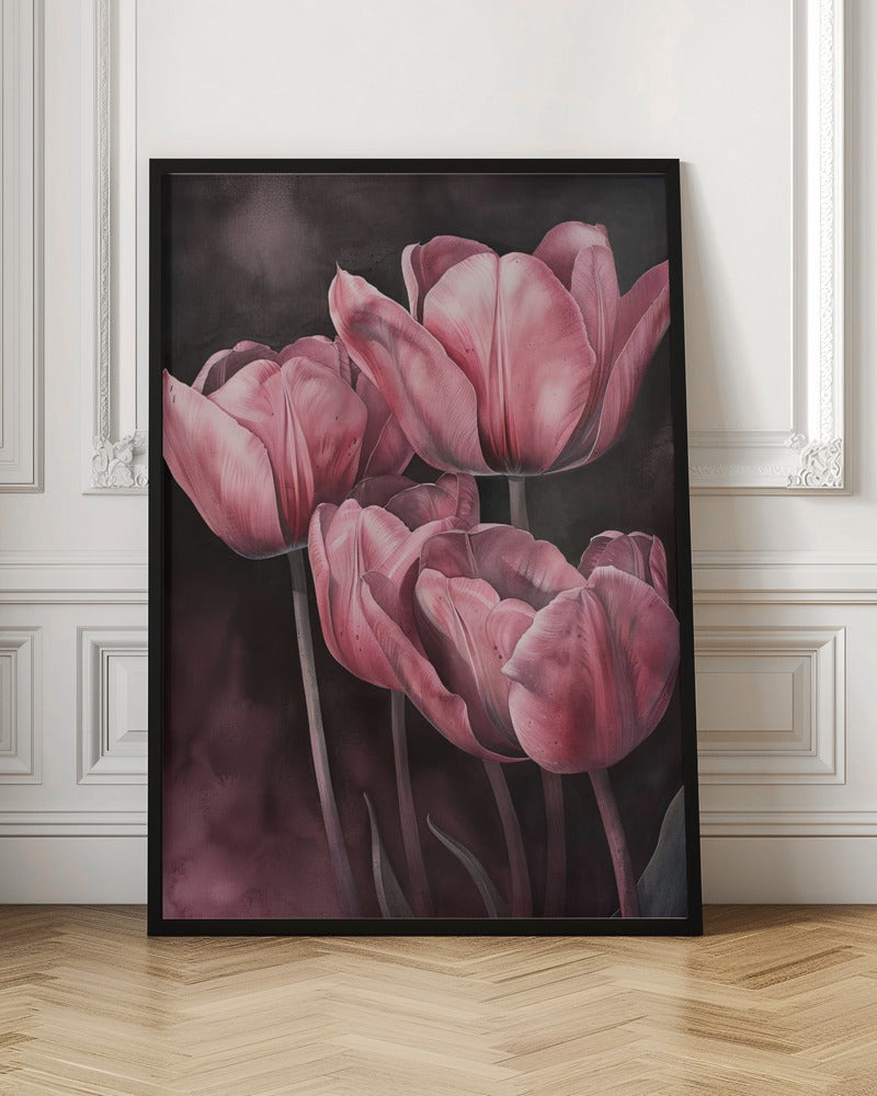 Wall art Purple Tulip 3