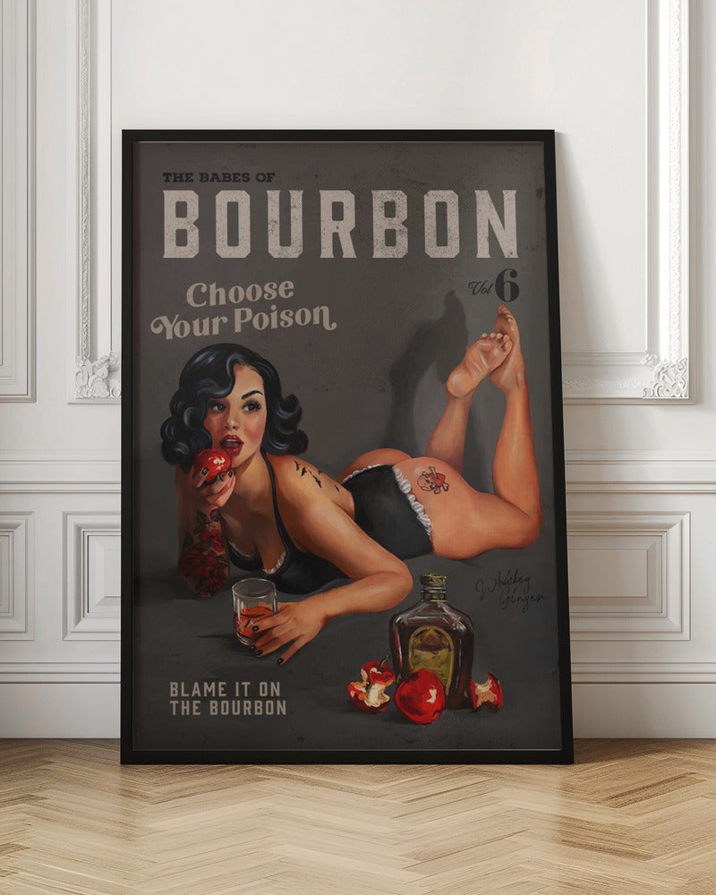 Wall art Babes of Bourbon Vol 6 Choose Your Poison Sexy Pinup