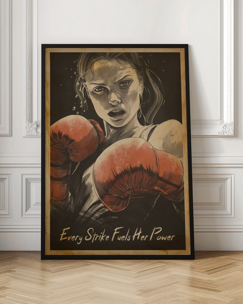 Wall art Every Strike Fuels Her Power