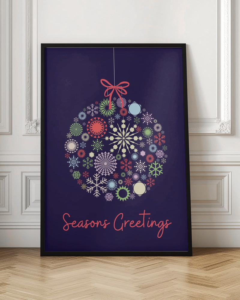 Wall art Snowflake ornament Canvas Print