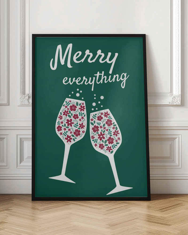 Wall art Merry Everything Canvas Print