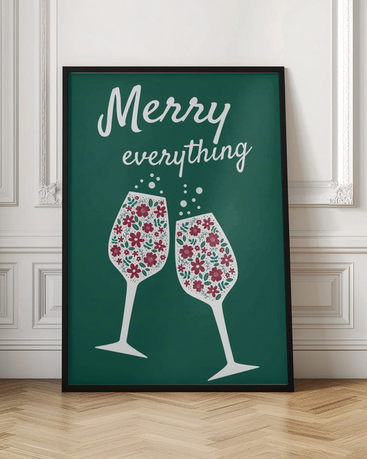 Wall art Merry Everything Canvas Print