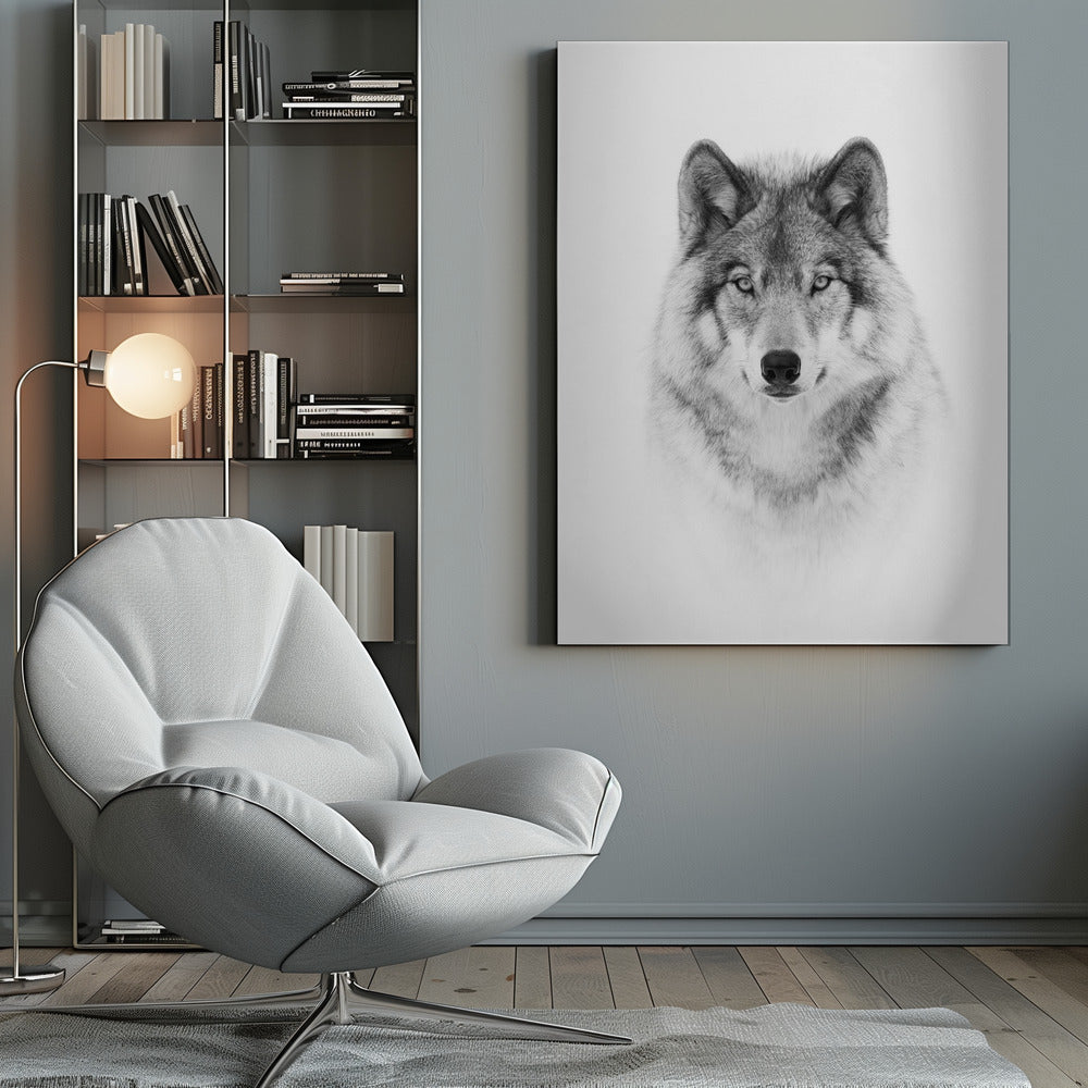 Portrait of a Timber Wolf