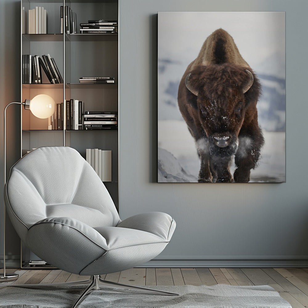 Wall Art Bison Incoming