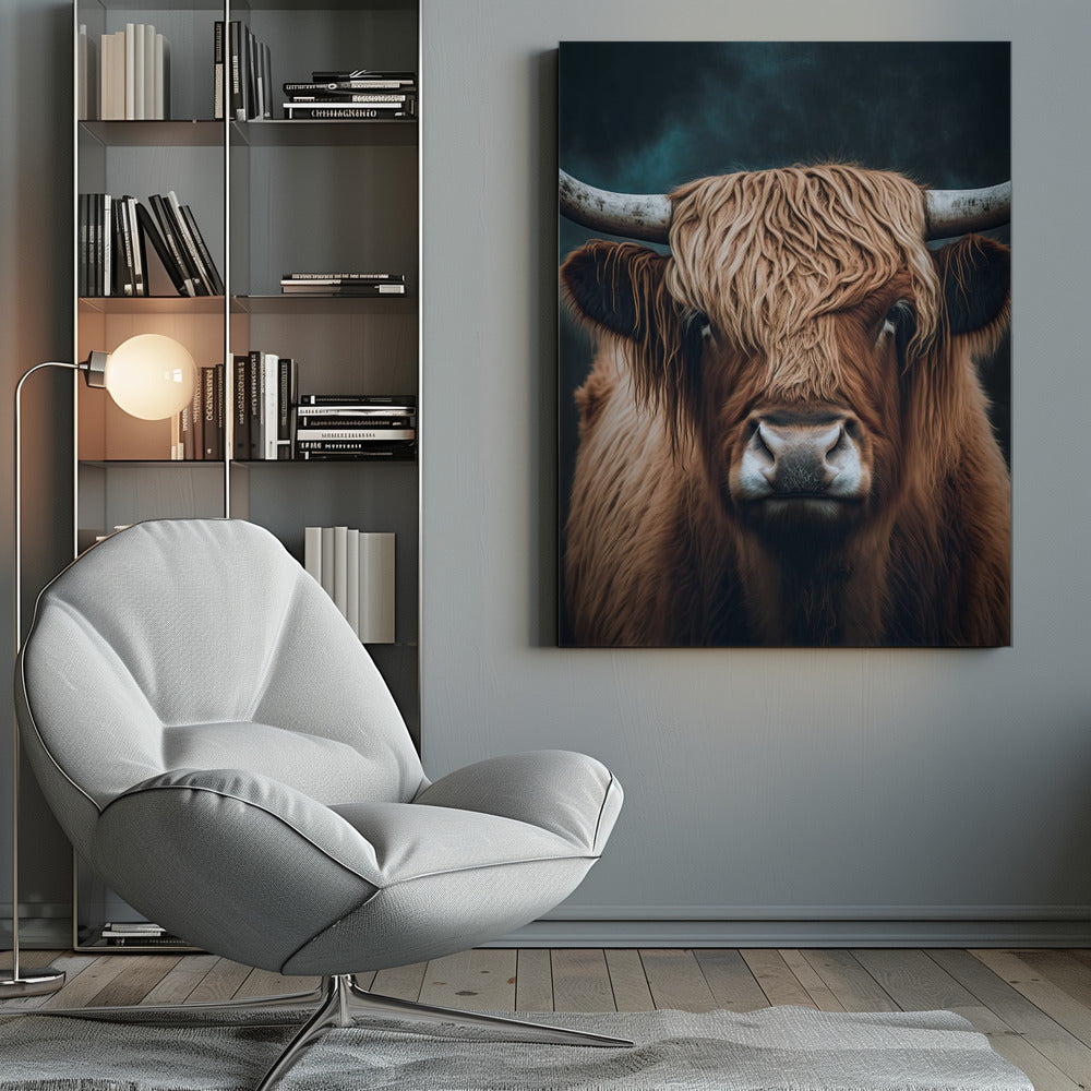 Wall art Highland Cow Canvas Print