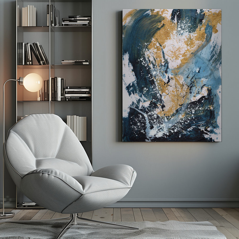 Wall Art Golden Sea