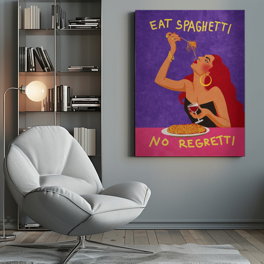 Wall Art Eat spaghetti no regretti