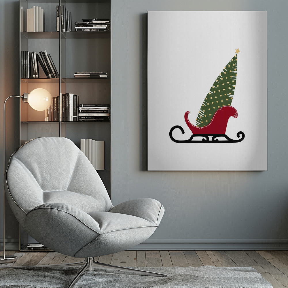 Wall art Let's go (gold)