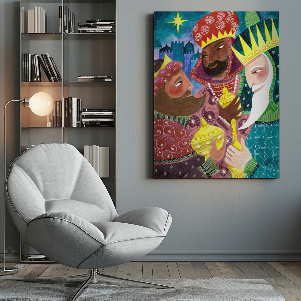 Wall art Three Kings, Three Wise Men Canvas Print