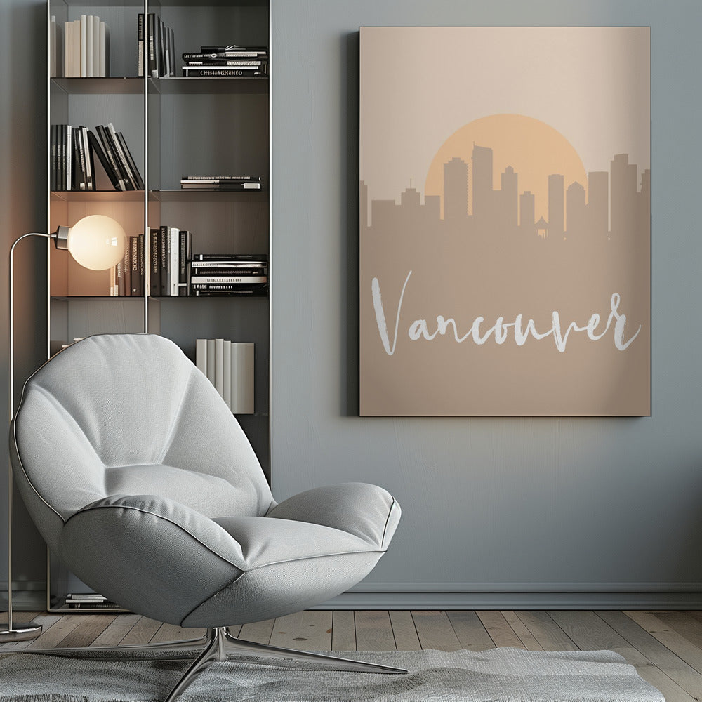 Wall art Skyline Earth Tone 2 90