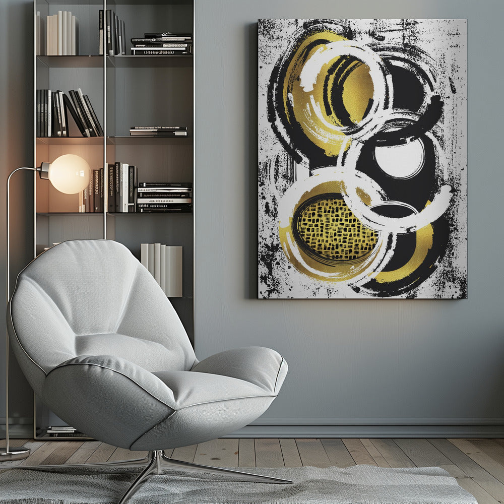 Wall art Abstract Painting No. 2 | gold