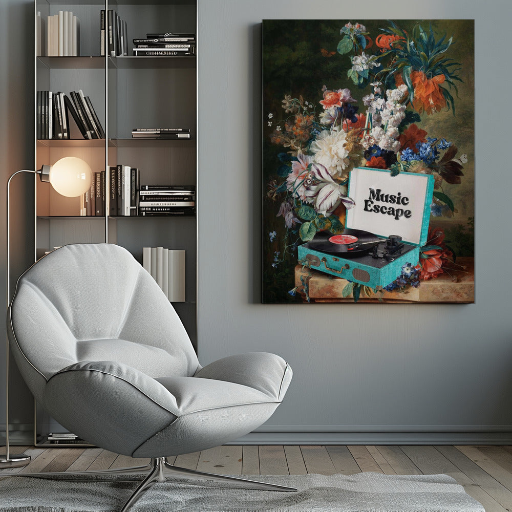 Wall art Music Escape Canvas Print