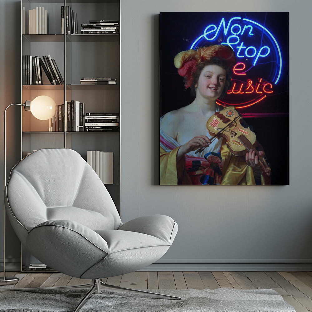 Wall art Non Stop the Music Canvas Print