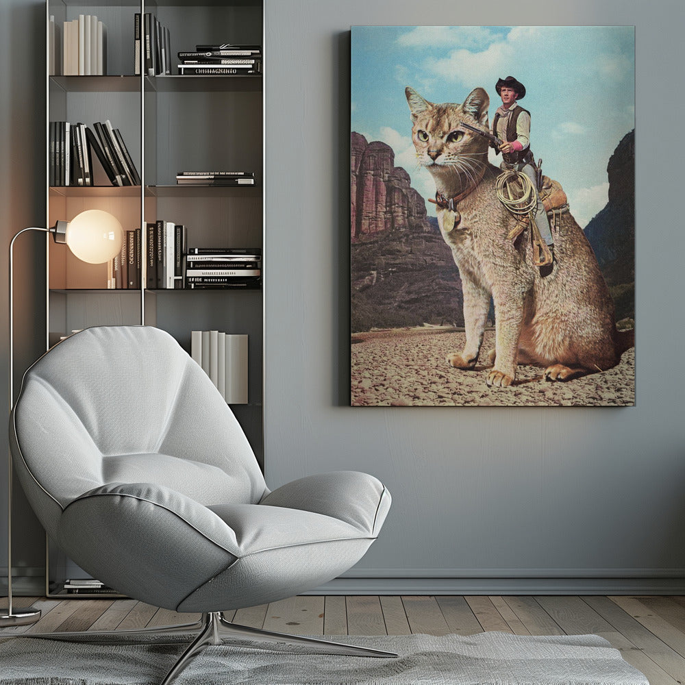 wall art Cat Lone Ranger