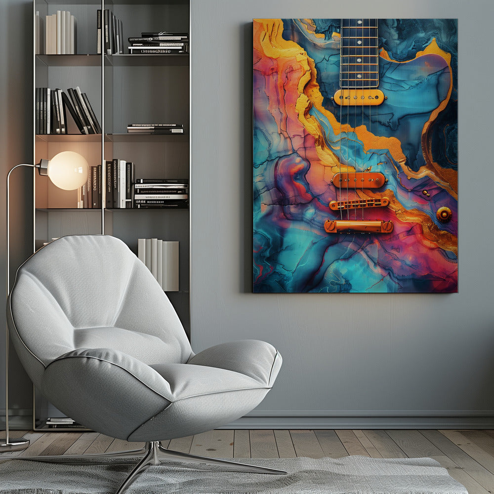 Music Guitar 3 Canvas Print