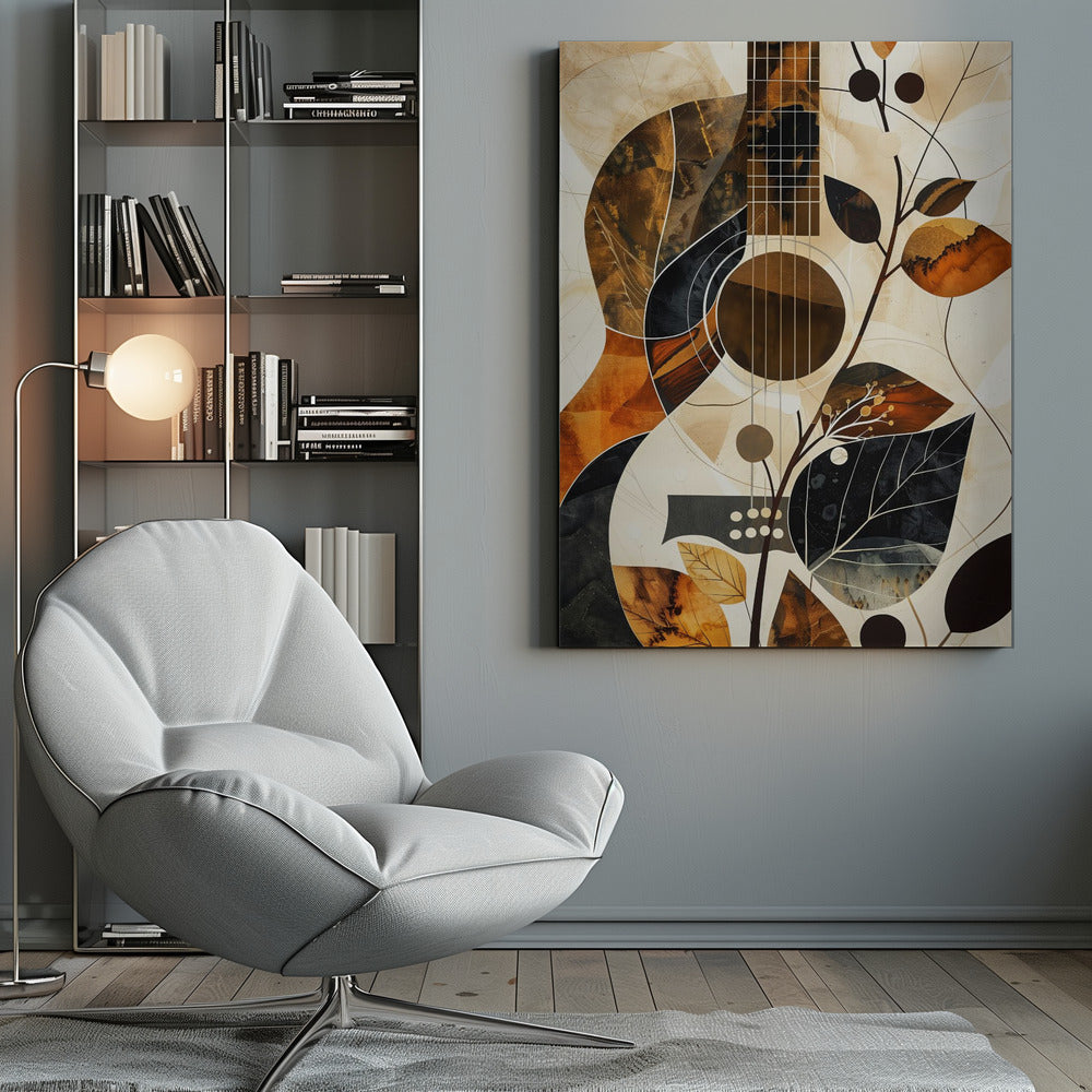 Music Guitar Collage (1) Canvas Print