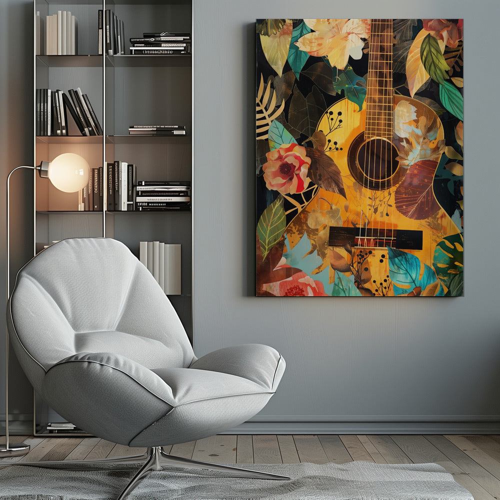 Music Guitar Collage (2) Canvas Print