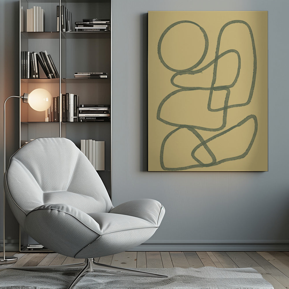 Wall art Line drawing ABSTRACT
