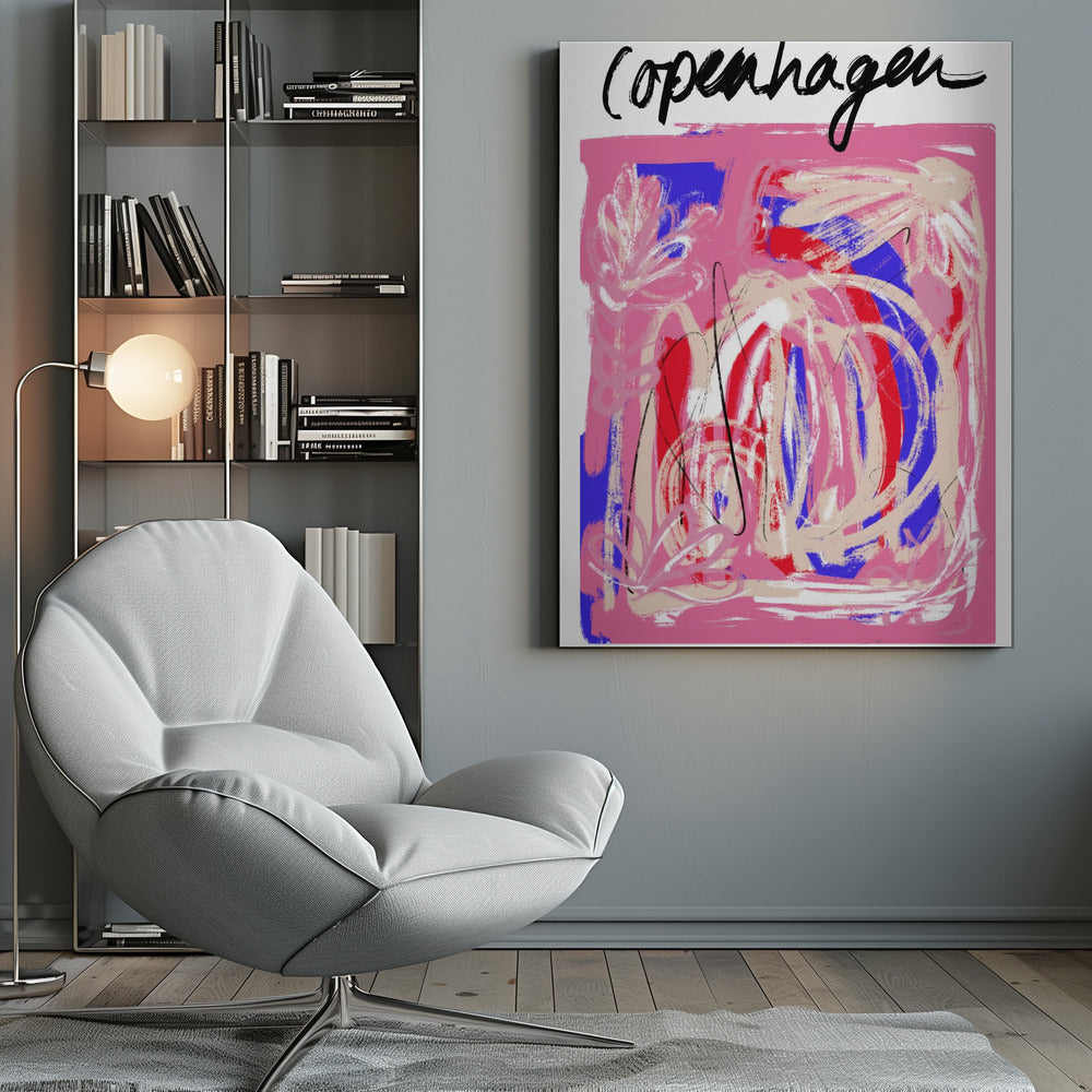 Wall art Copenhagenabstract5 Size24x36