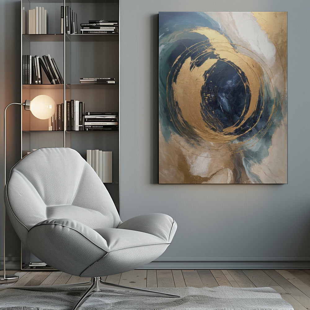 Wall art Golden Vortex