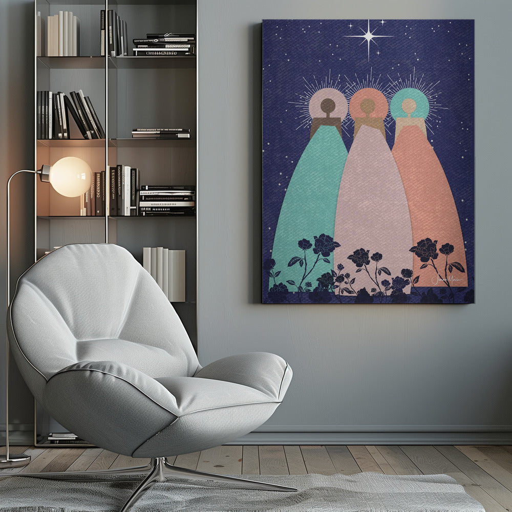 Wall art Three Spirit Guides Canvas Print