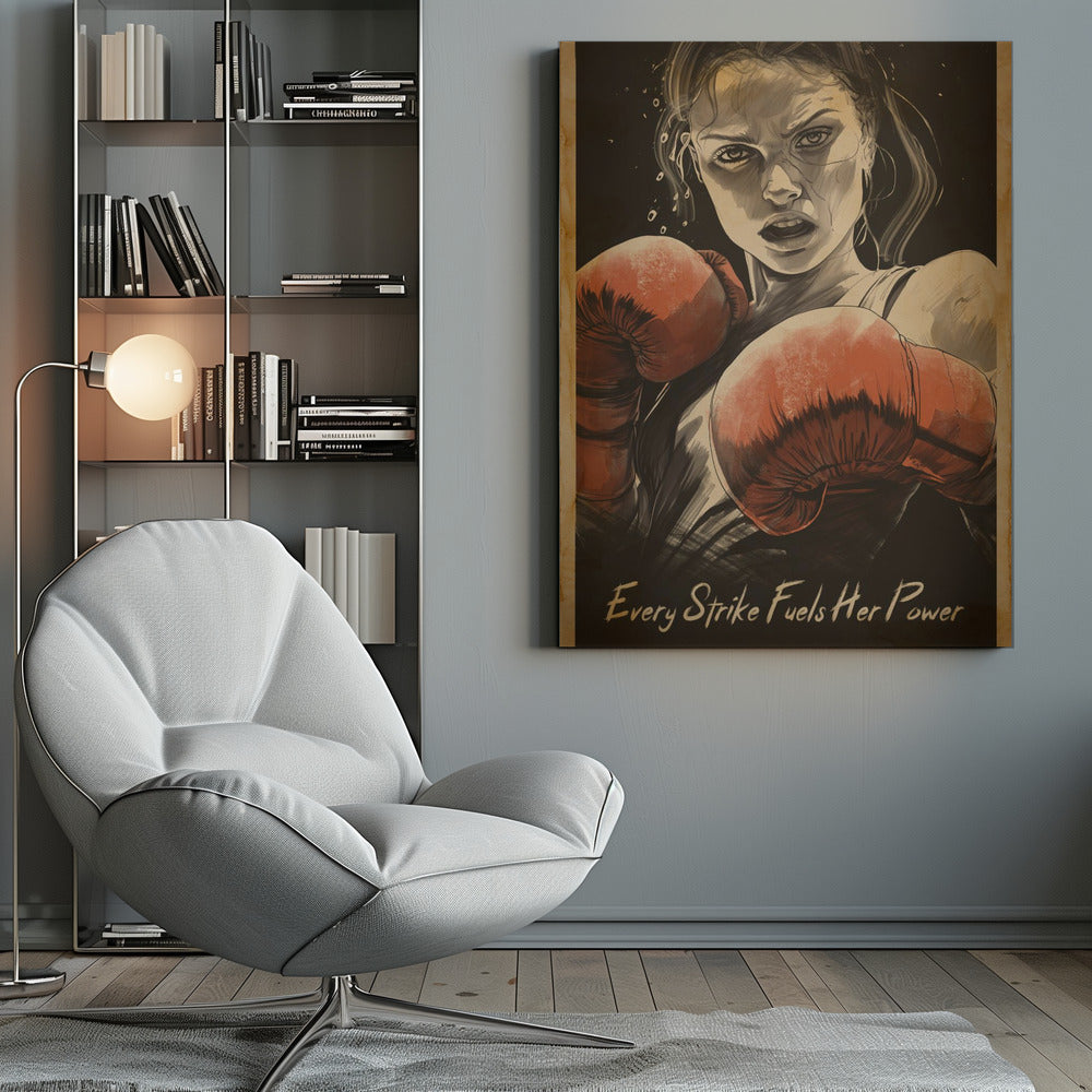 Wall art Every Strike Fuels Her Power