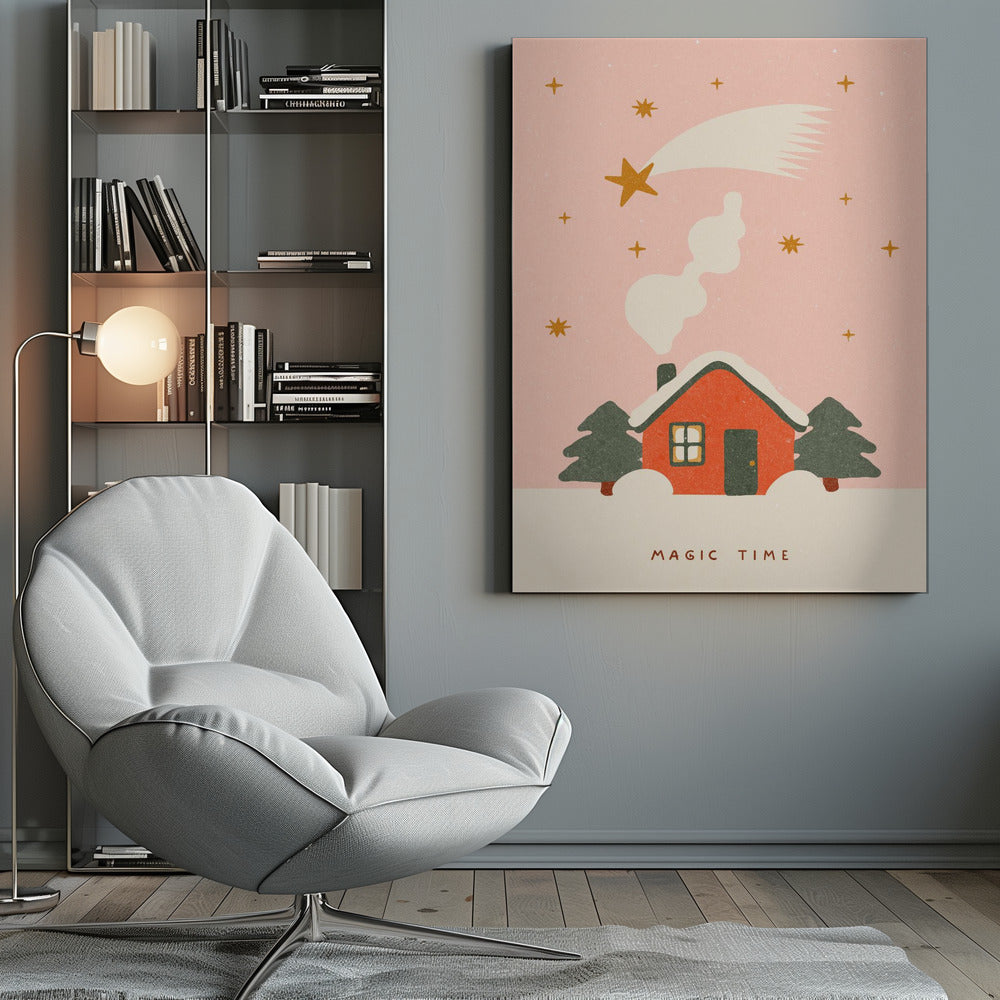 Wall art A magical time at Christmas Canvas Print