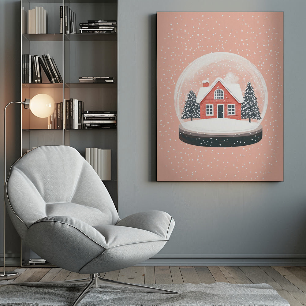 Wall art Christmas Ornament Glass Illustration Canvas Print