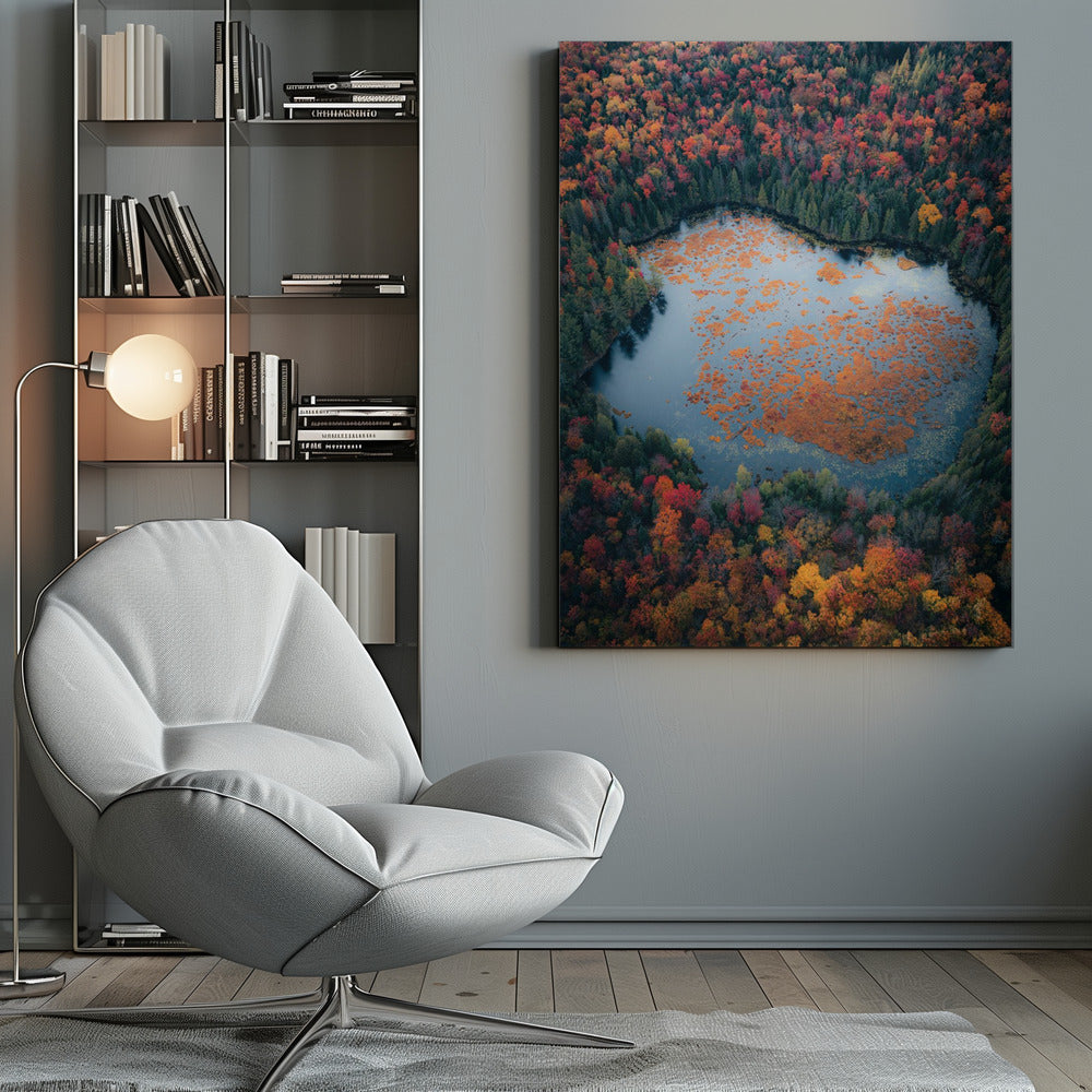 Wall art Autumn at the Lake