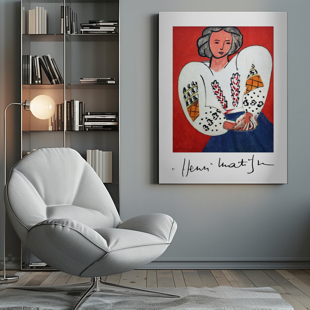 Wall art Henri Matisse, La Camicetta Romena, 1940