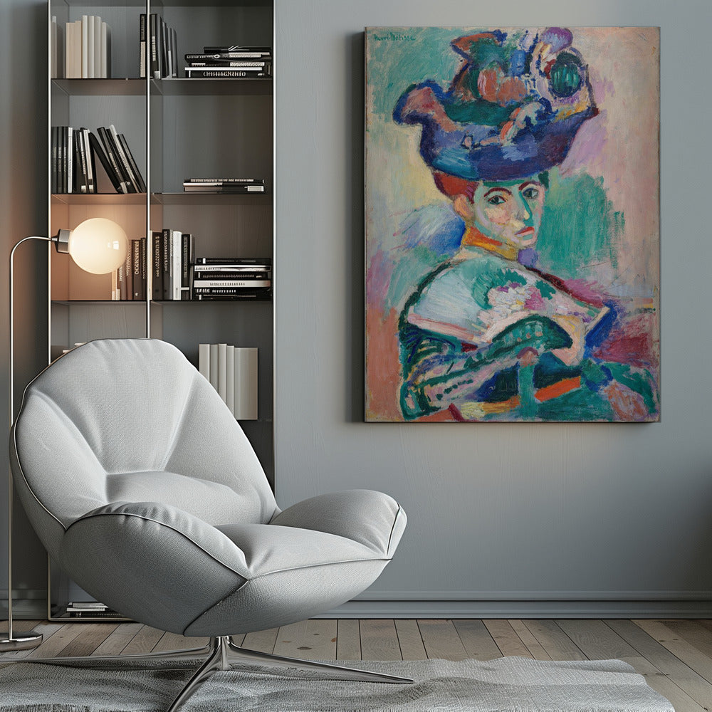 Wall art Woman With Hat