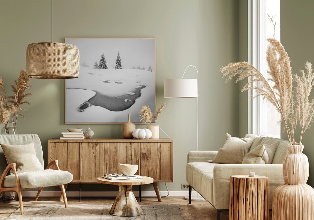 Wall art Frozen swamps