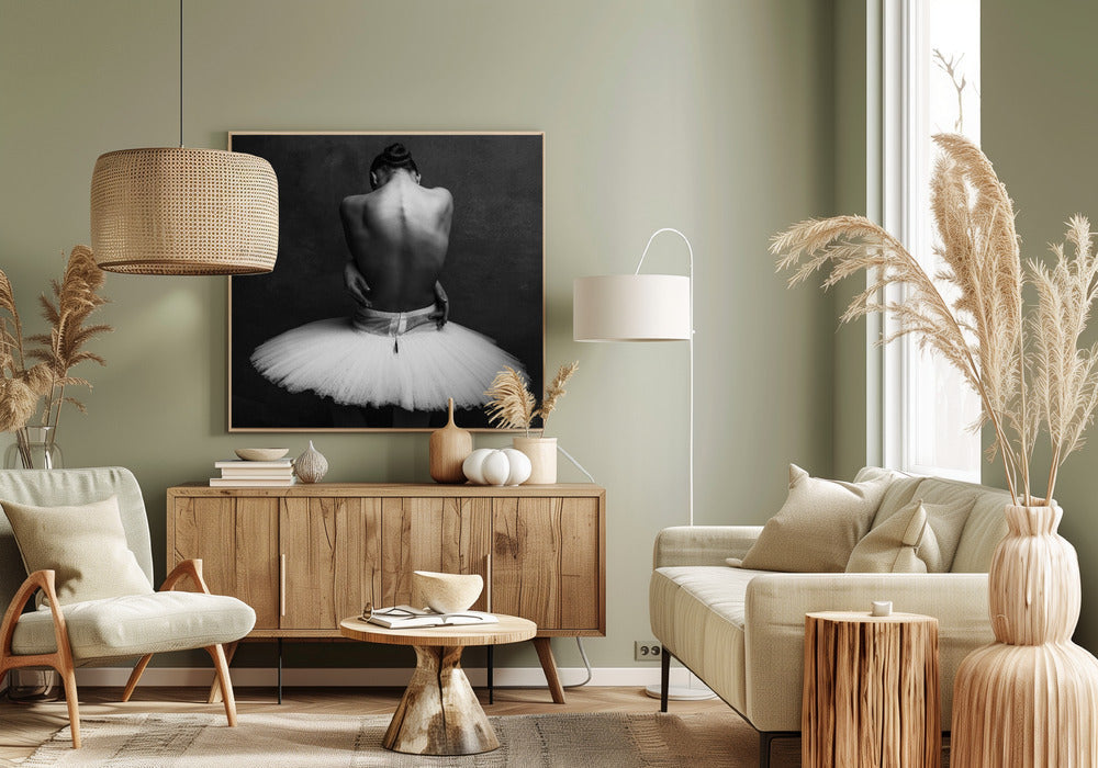 Wall art ballerina's back 2