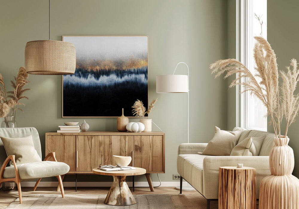 Wall Art Golden Horizon Abstract