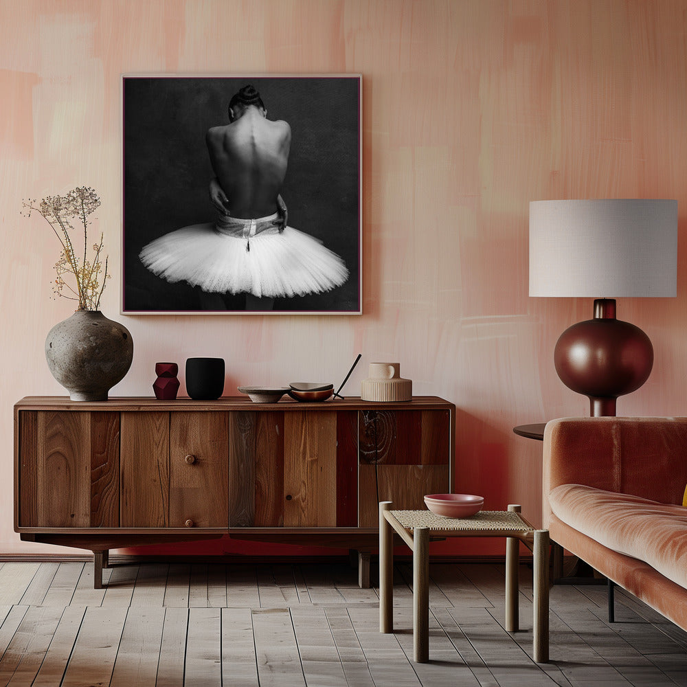 Wall art ballerina's back 2
