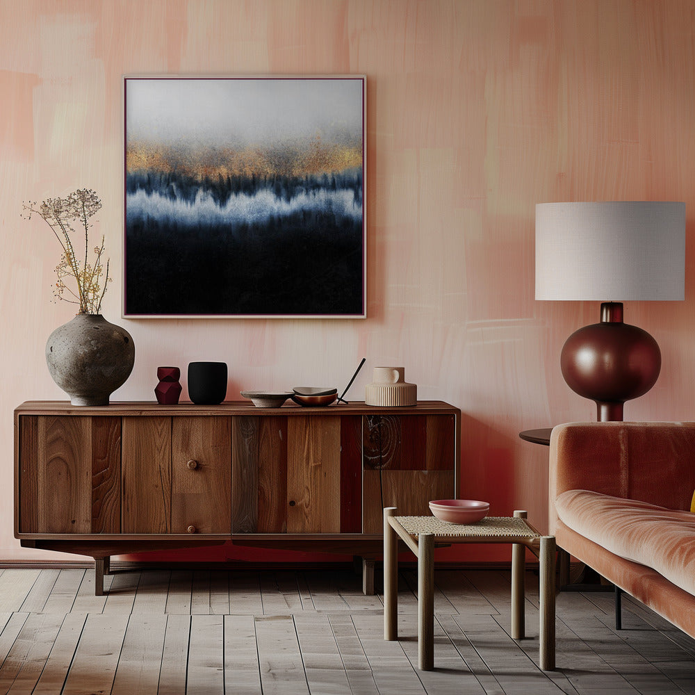 Wall Art Golden Horizon Abstract