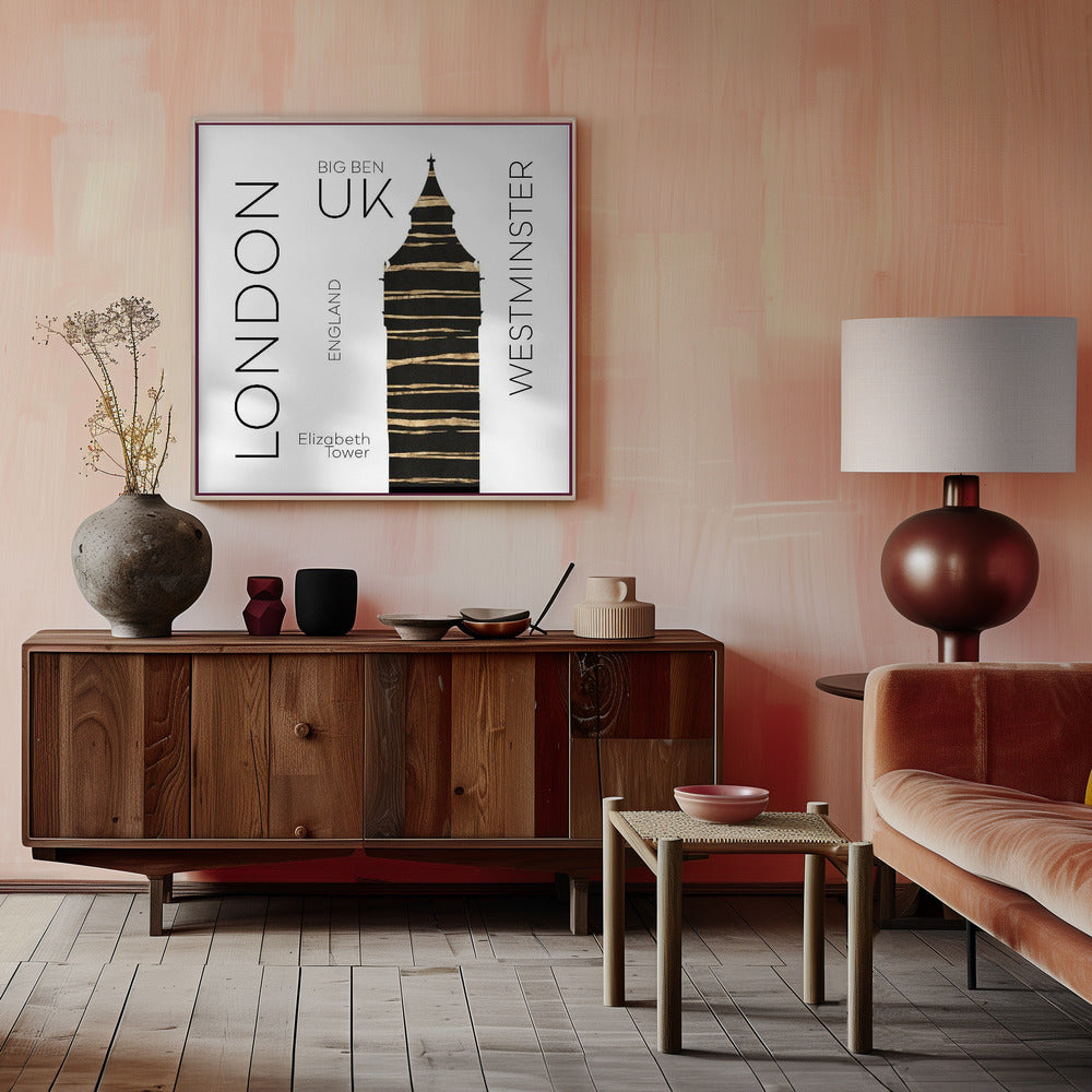 Wall art Urban Art LONDON Big Ben