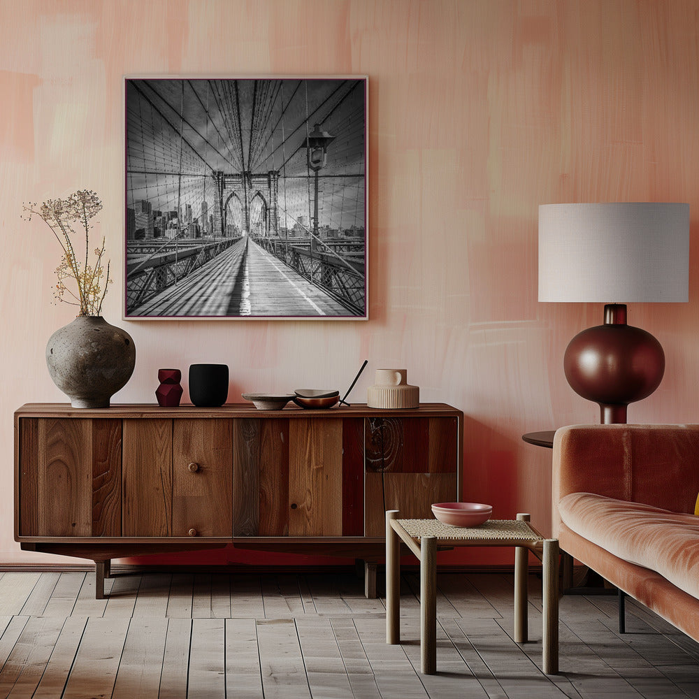 Wall art NYC Brooklyn Bridge