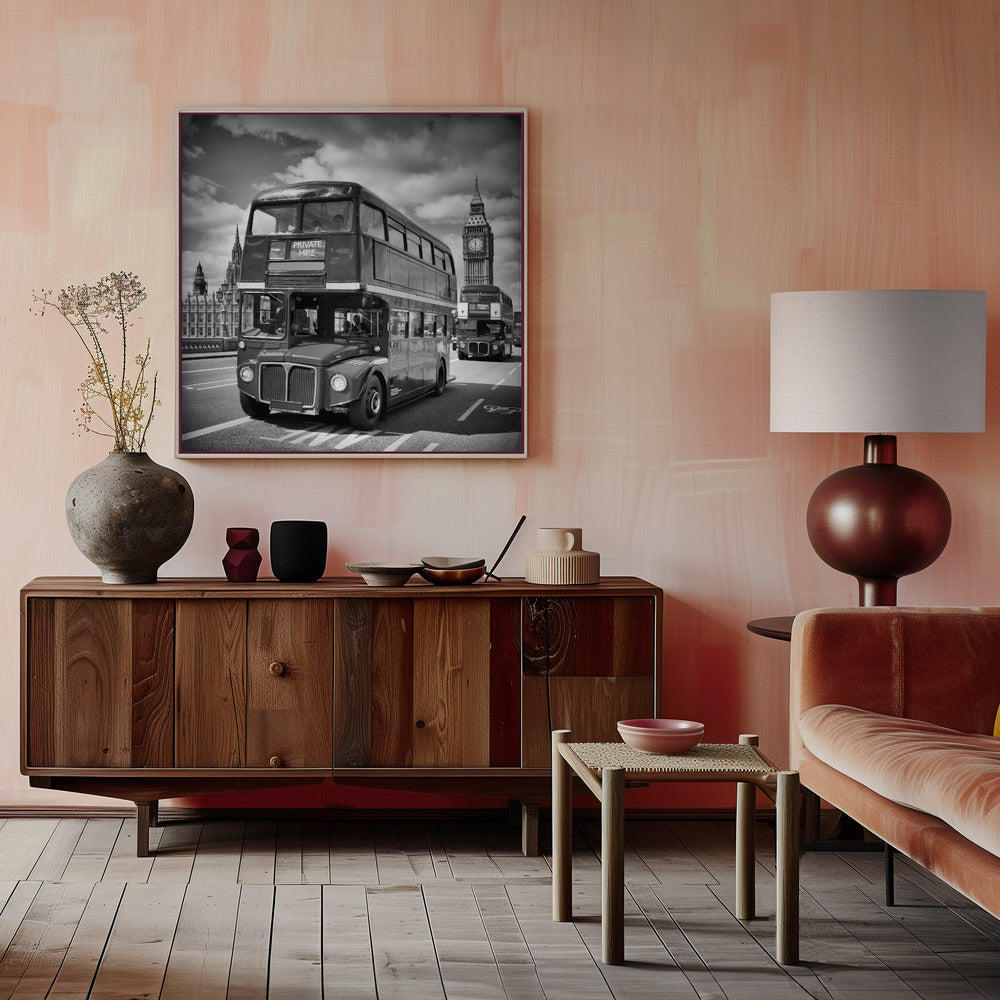 Wall art LONDON Classical Streetscene