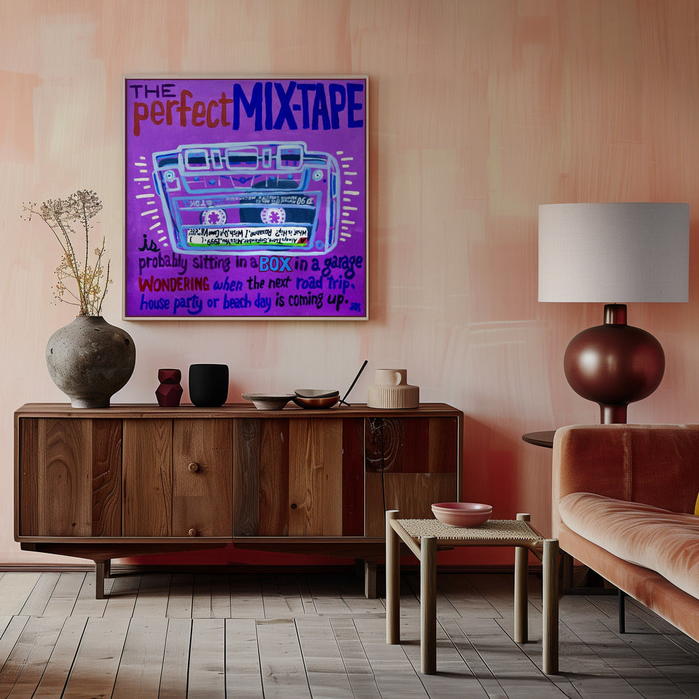 Wall art Mix Tape Canvas Print