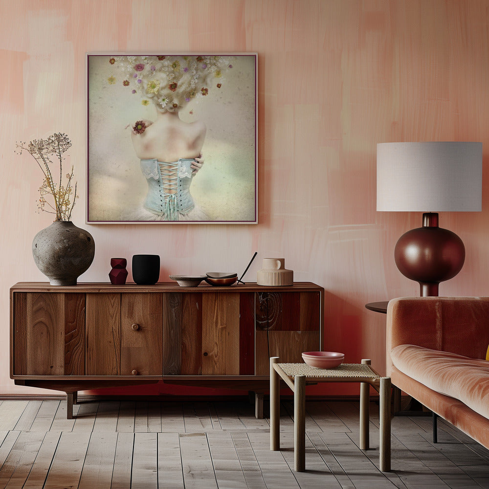 Wall art Girl of the flower garden