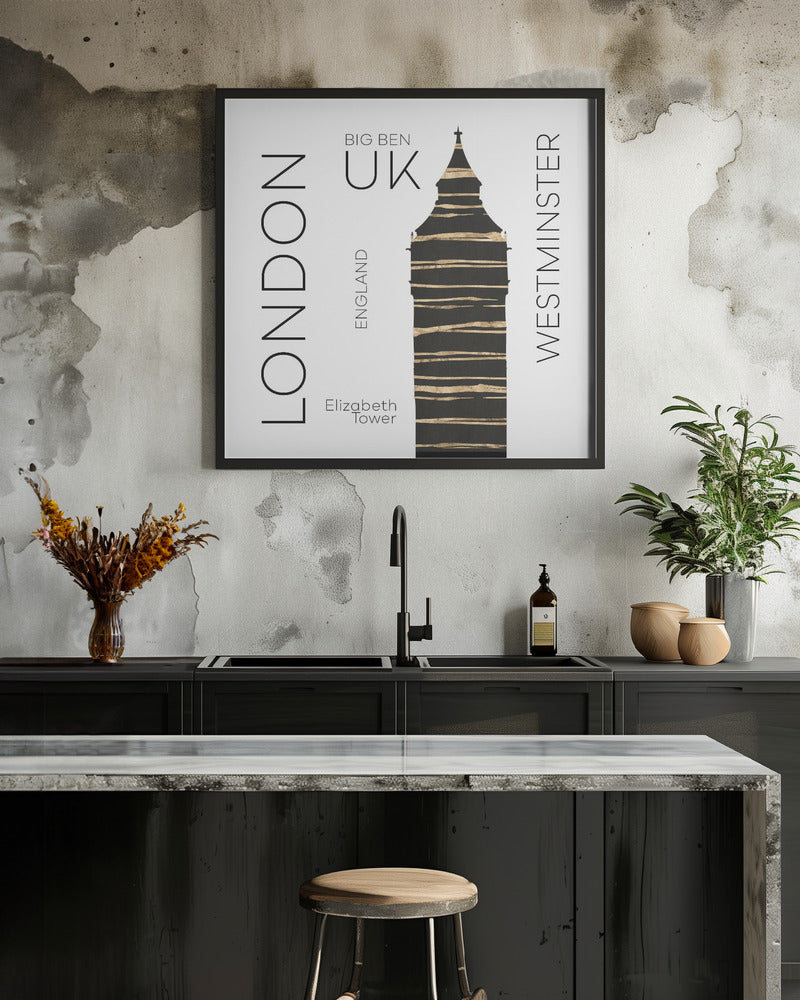 Wall art Urban Art LONDON Big Ben