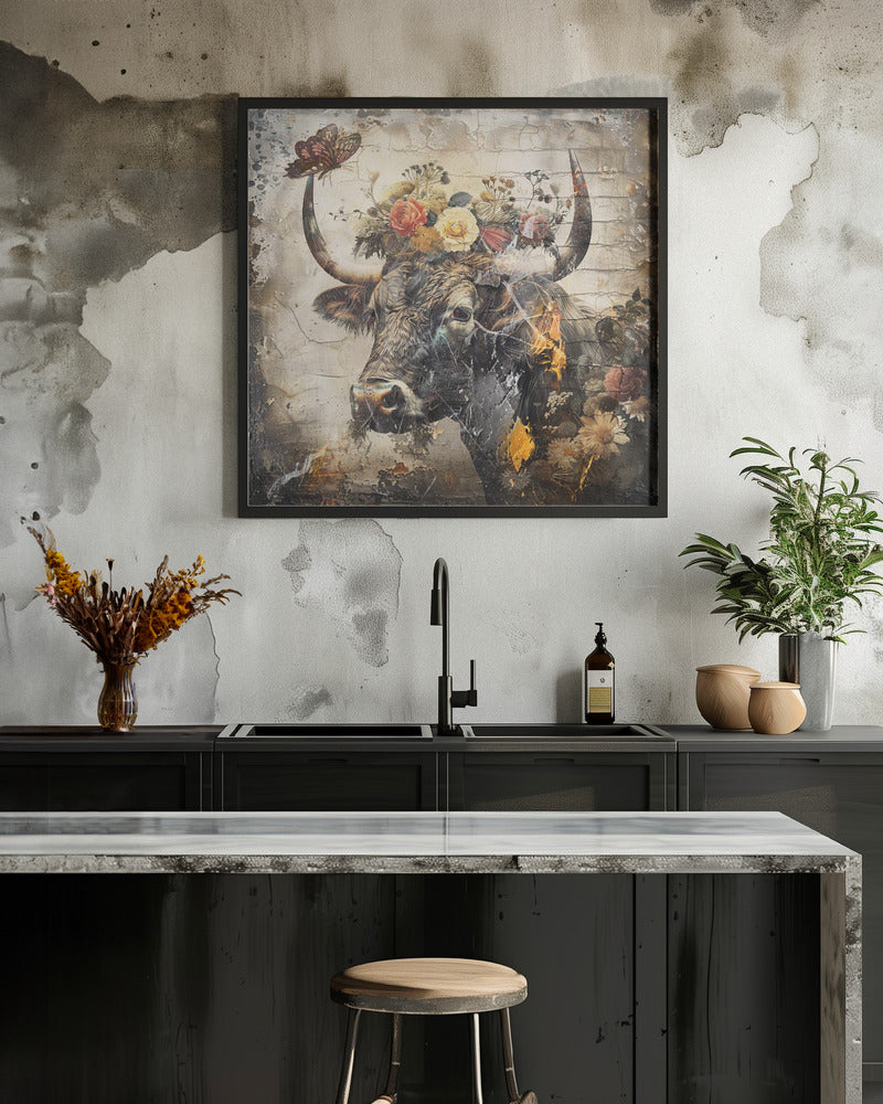 Wall art Floral Animals Vintage Art Illustration 09